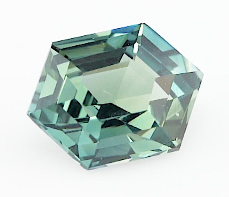 1.08ct hexagon teal sapphire product image