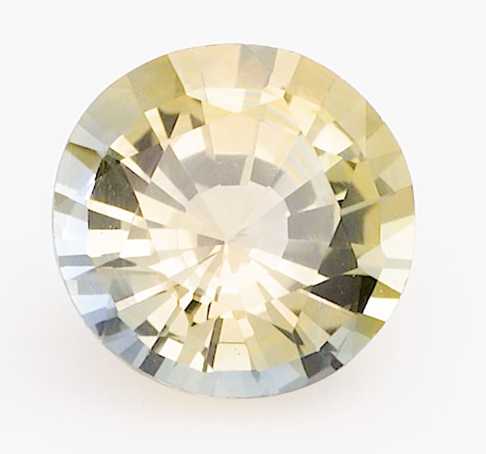 1.19ct Round yellow/green sapphire  product image