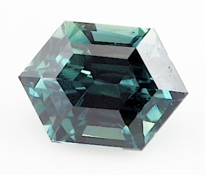 1.68ct hexagon teal sapphire product image