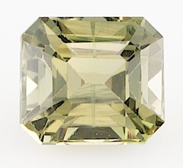 1.08ct octagon green/yellow sapphire product image
