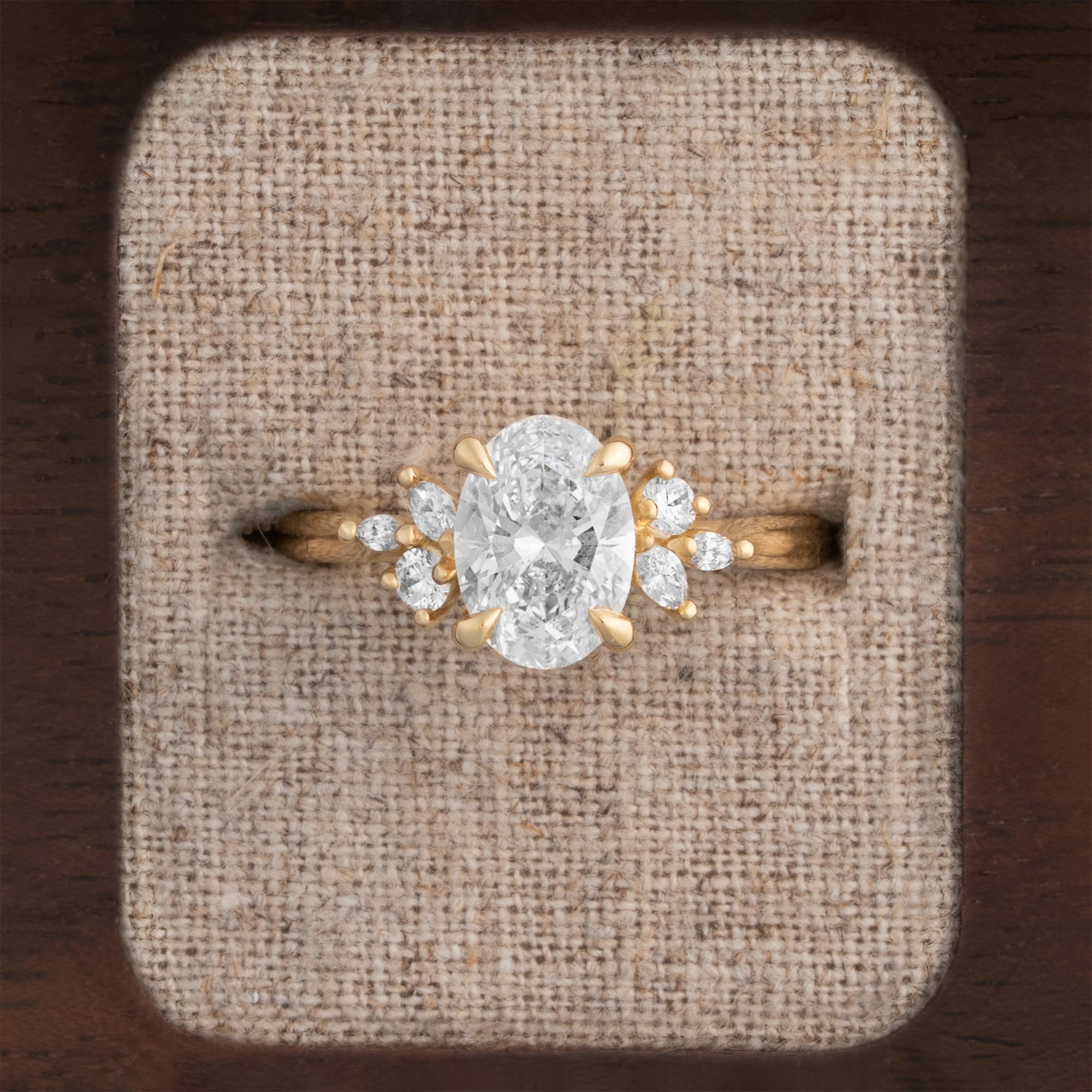 'Dawnflower' Lab grown diamond ring