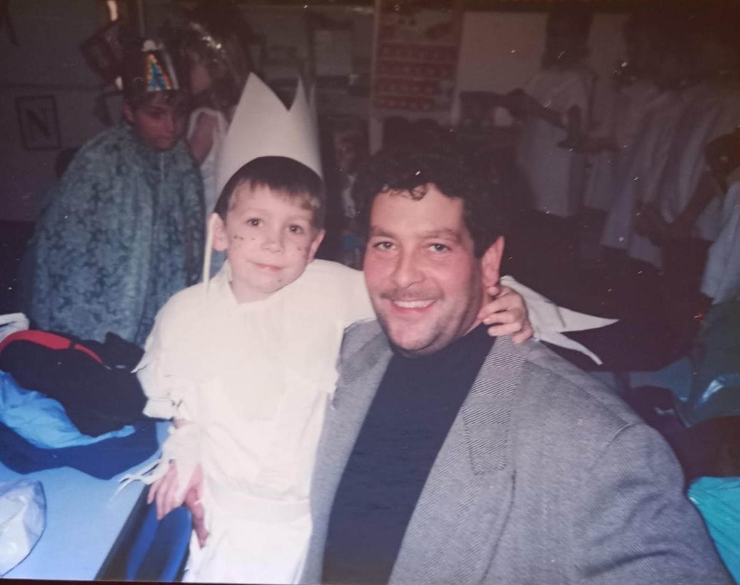 Aardvark founder, Ashley Adams, with his Dad, when he was young