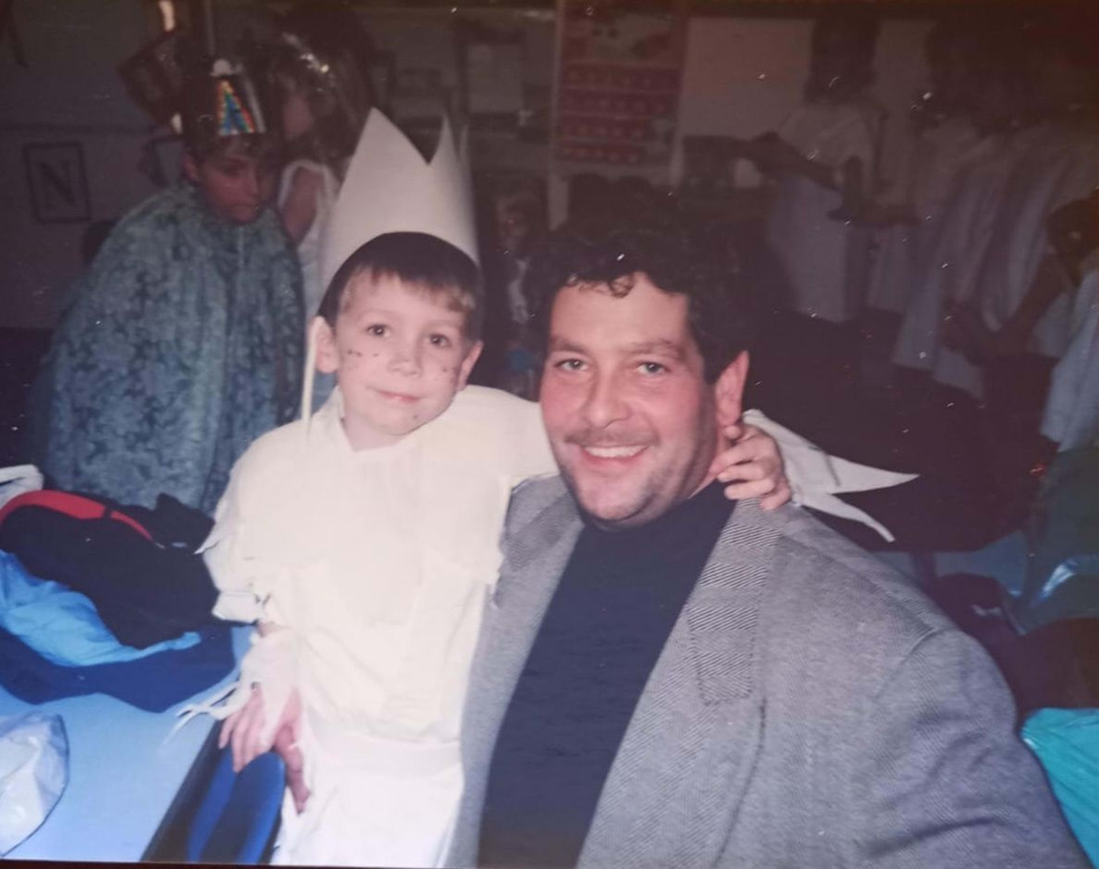 Aardvark founder, Ashley Adams, with his Dad, when he was young