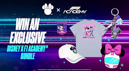 COMPETITION Win a Disney x F1 ACADEMY merchandise bundle