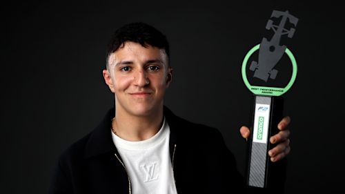 Isack Hadjar wins Aramco Best Performance Award in 2024