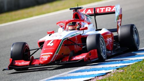 PREMA Racings Leclerc sets the quickest time of testing in Jerez on Day 2  