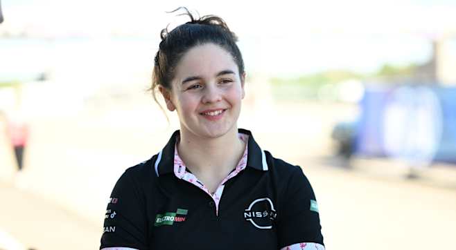 Abbi Pulling to drive for Nissan in Formula E Rookie Free Practice at Miami E-Prix