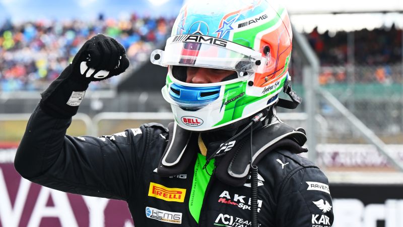 Antonelli carga bajo la lluvia para conseguir su primera victoria en la F2 mientras los aspirantes al título se meten en problemas