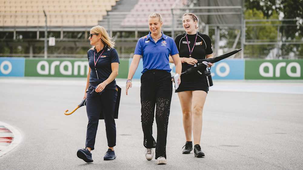 Track walks are an essential part of every race weekend particularly with five tracks debuting on the F1 ACADEMY calendar 