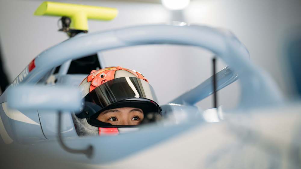 The Chinese driver says she cant wait to get out on track in front of her home crowd