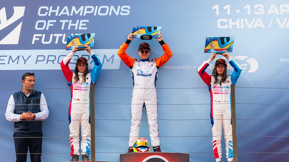 Battig left delivered her second podium of the year on Day 2 with Kowalczyk right in third