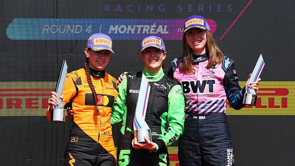 Felbermayr completed an all-rookie podium alongside Lloyd and Gademan