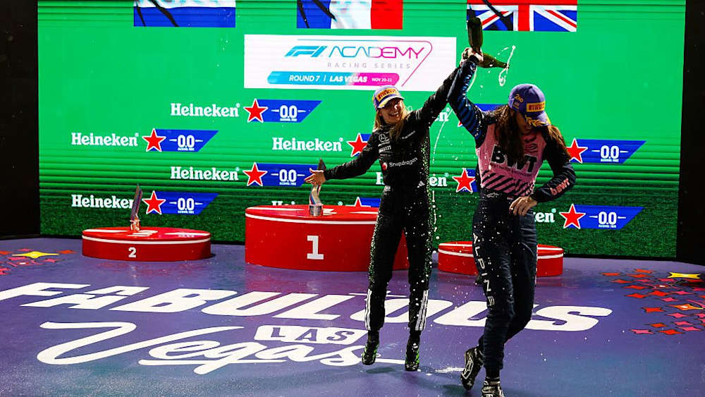 Pin and Gademan celebrated the teams second double podium of the season