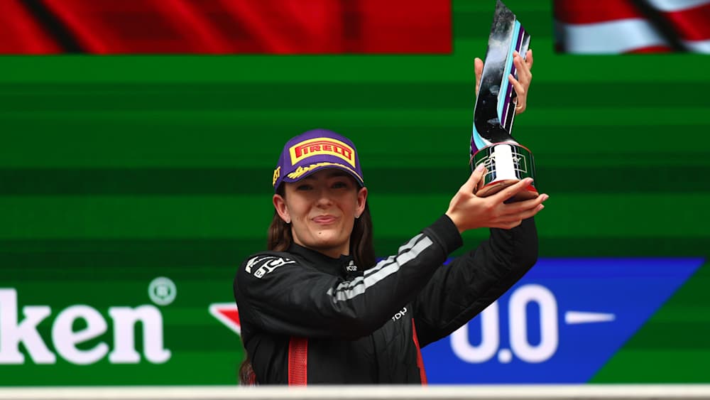 After her Reverse Grid Race podium and Feature Race win Felbermayr leads the Drivers Standings