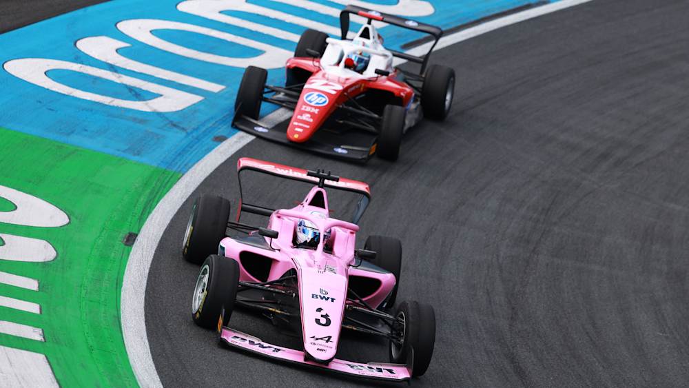 Larsen made a decisive move on Gademan to take her maiden podium in P2
