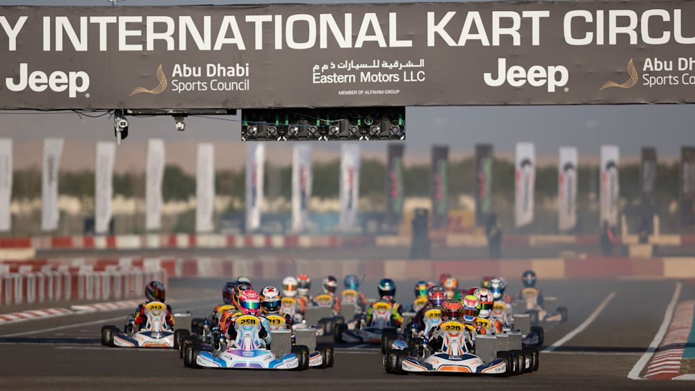 Matsui started on pole for the first time in only her second round in the OK-N Senior category