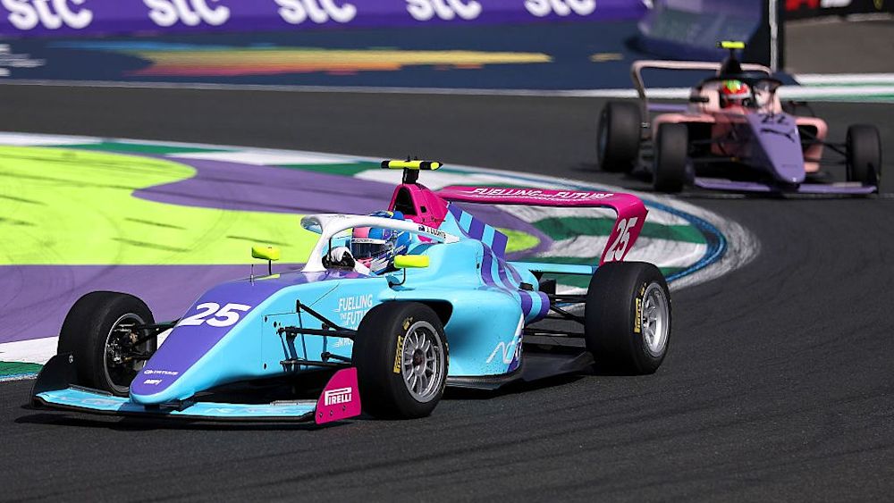 Ciconte dropped to P14 on Lap 1 after stalling on the grid 