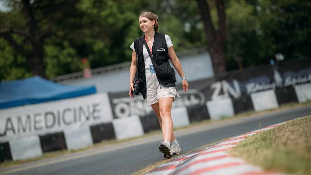 Schinko says being passionate about what you do is key to working in motorsport