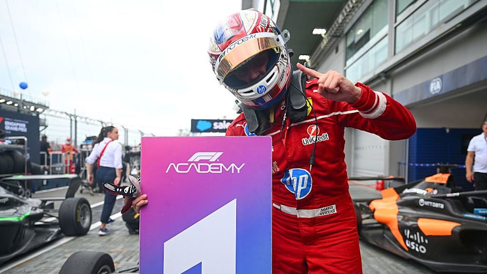 This marks Weugs second consecutive Race 2 win and ties her with Pin on three wins apiece