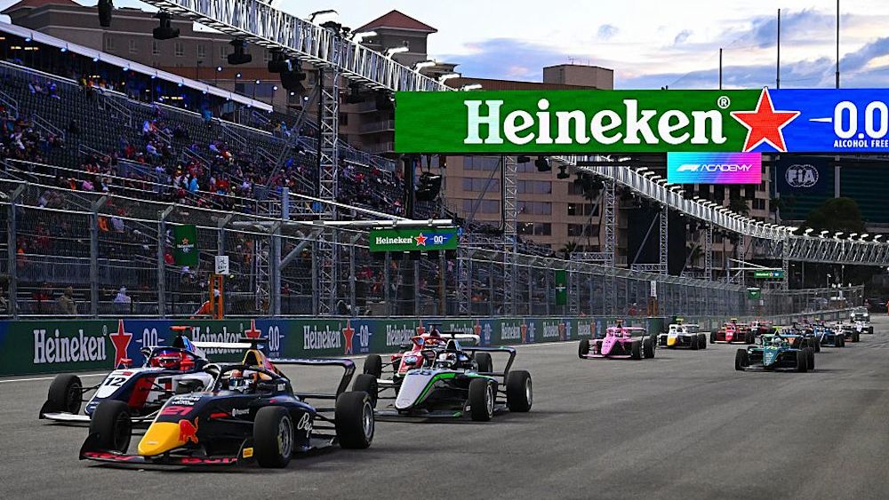 The Red Bull Racing driver fended off Larsen and Pin off the line in the battle for P2