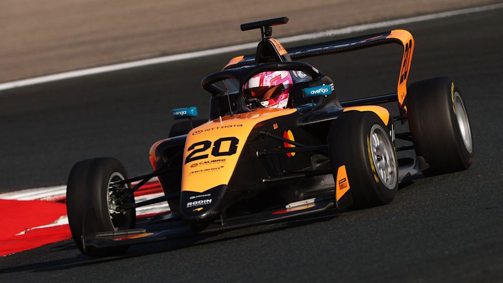 Stevens topped the Rookie Test by 0.092s 