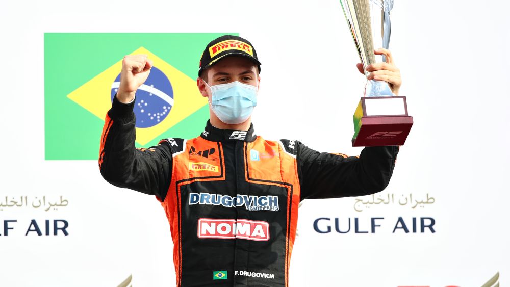Drugovich claimed three wins in 2020 the joint-second highest tally in F2 this season