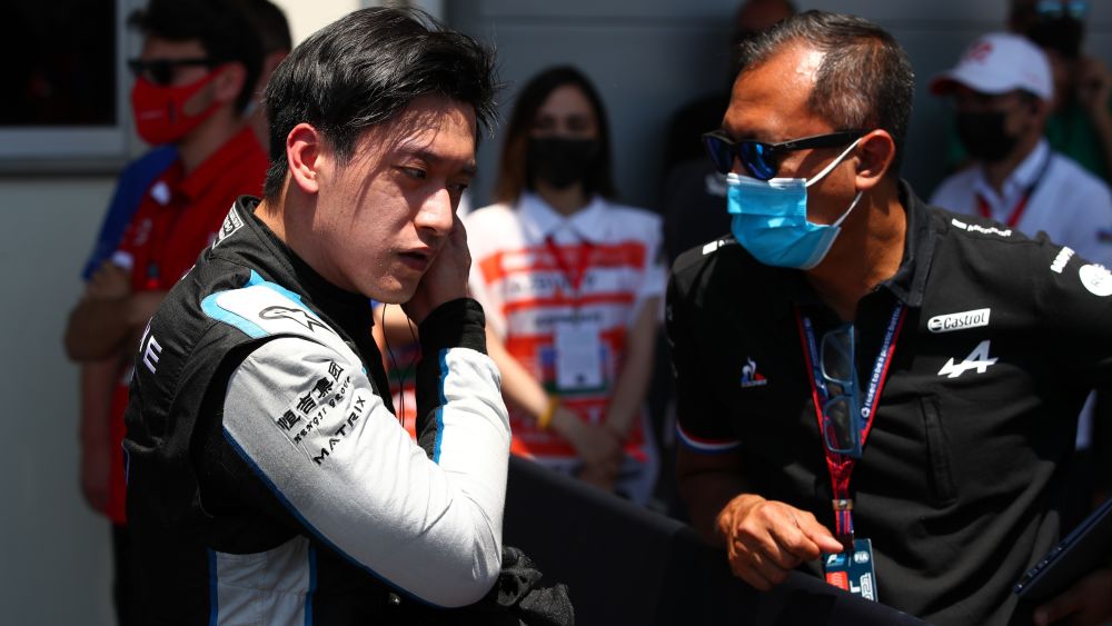 Zhou says that Alpines Academy Director Mia Sharizman pictured is working on his options for 2022