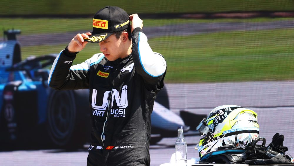 After 12 races in the 2020 season Zhou was down in sixth and 45 points off first place