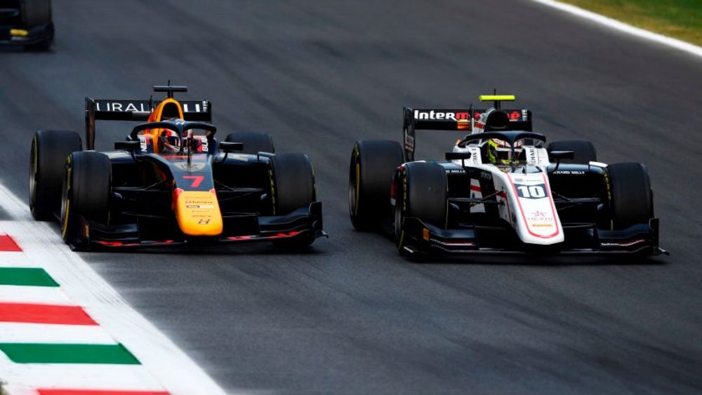 A collision with Pourchaire forced Lawson into the pits for a new front wing