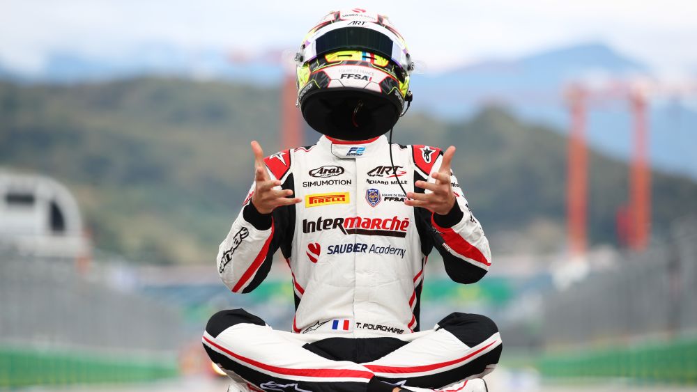 Pourchaire took part in an official test in the 2019 Alfa Romeo at the Hungaroring in August 