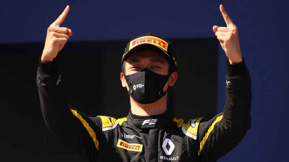 Zhous first F2 victory came in the 2020 Sochi Sprint Race 