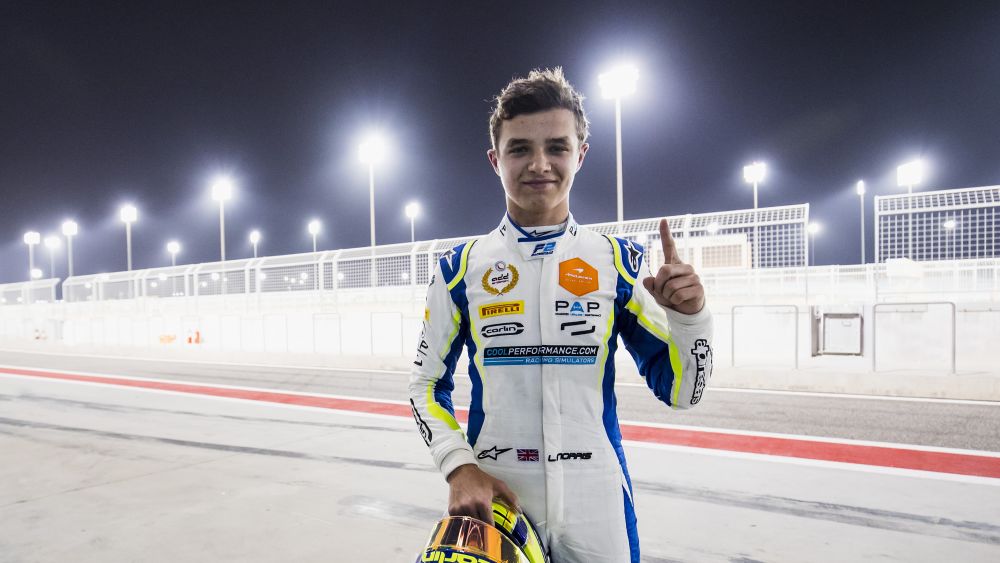Norris beat Russell and Albon to take pole position at the season-opener in Sakhir