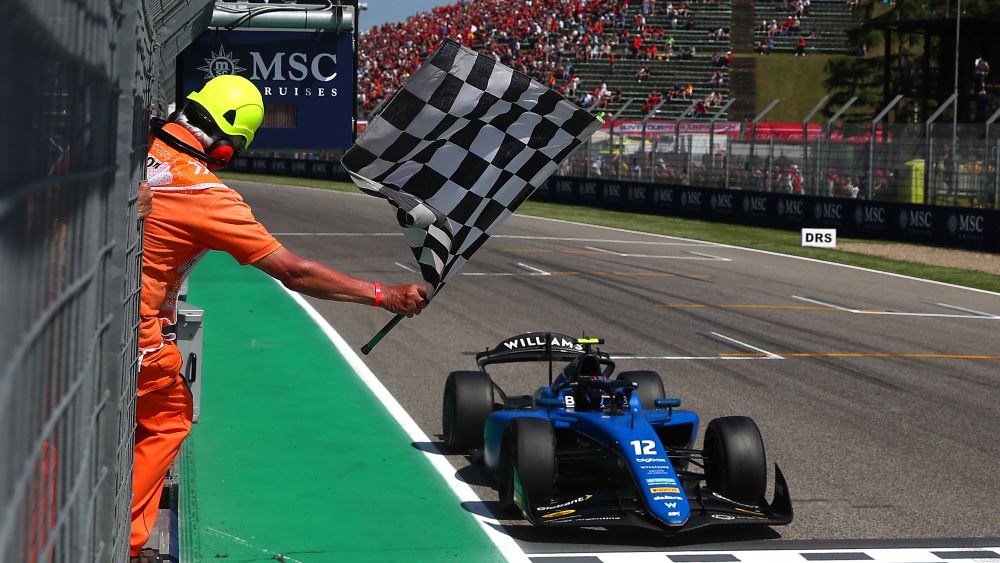 Colapinto came through from P3 to score his maiden Formula 2 victory