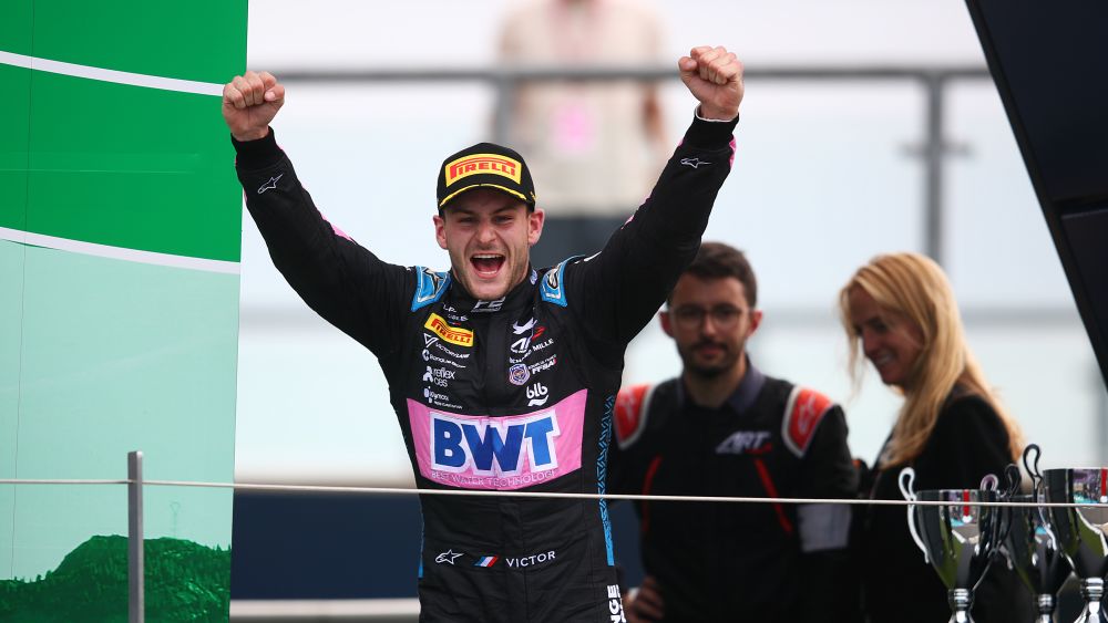 Victor Martins took his first Formula 2 victory at Silverstone 