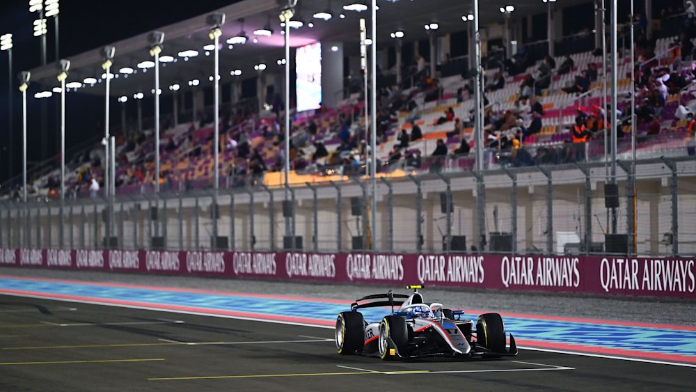 Aron was at the top of the timing screens throughout Qualifying