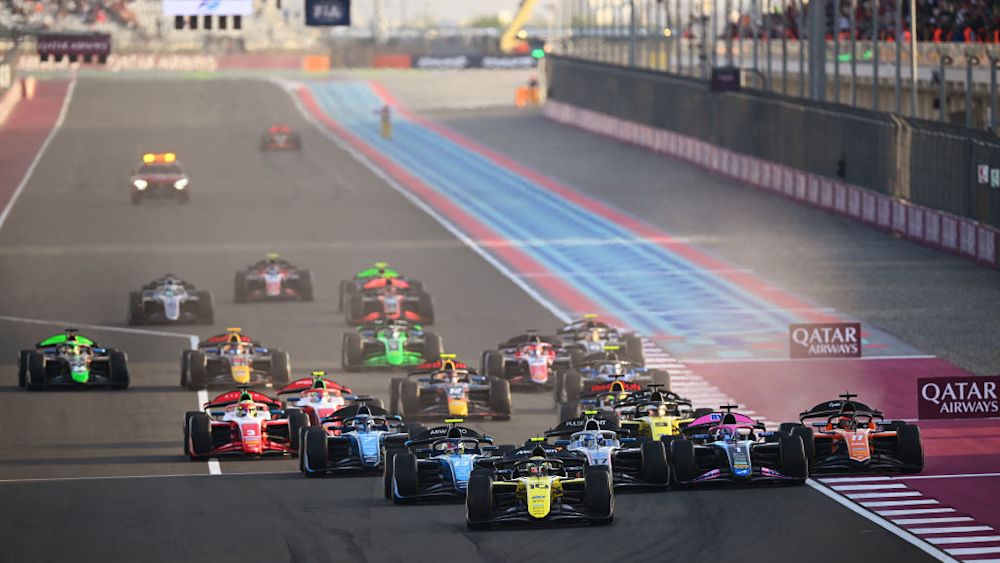 Bortoleto made a brilliant start from second to take the lead heading to Turn 1
