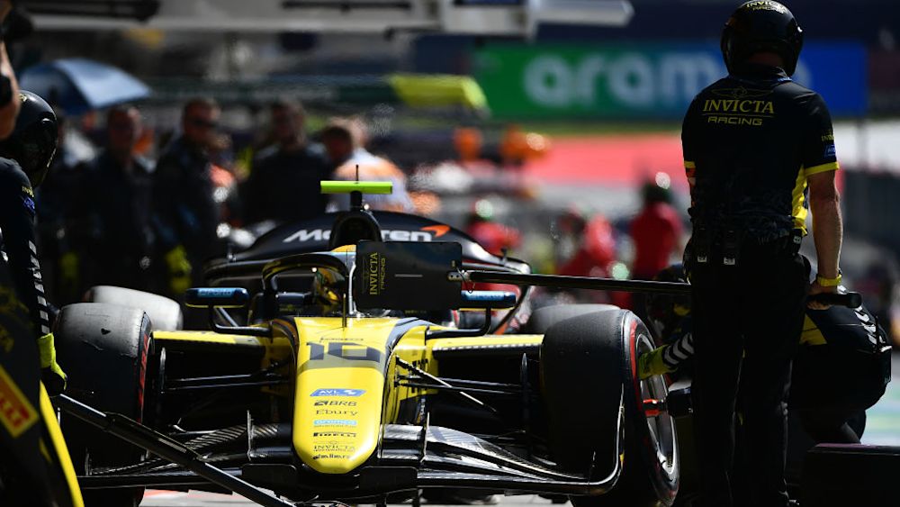 Bortoleto took the lead in the opening stint and controlled things in the second to earn his first F2 win