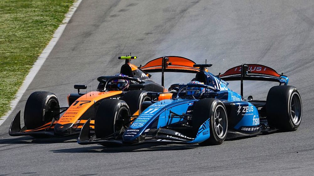 Crawford fought with Dunne in the early stages of the Feature Race