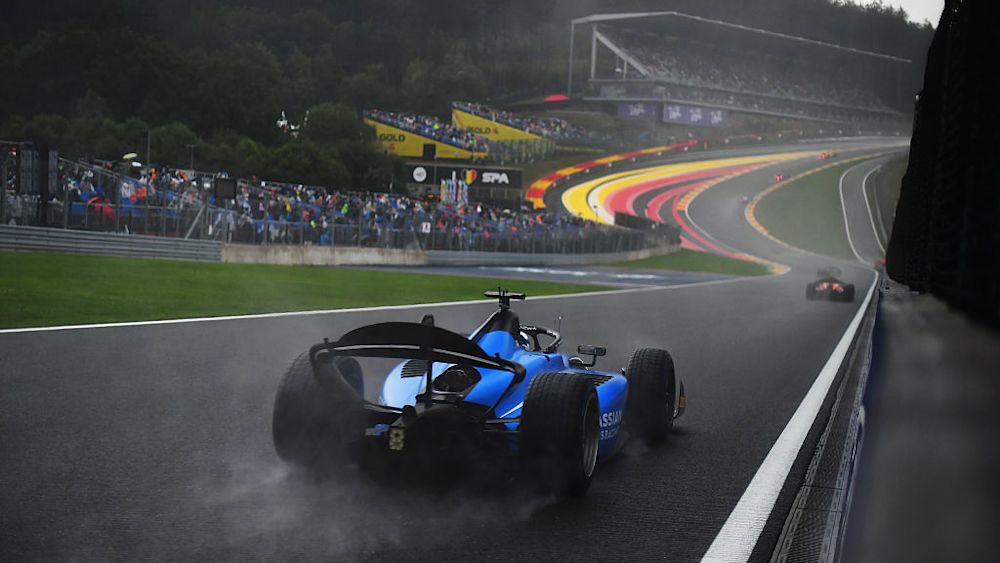 Browning started from 12th but came through to finish third in another wet-weather charge