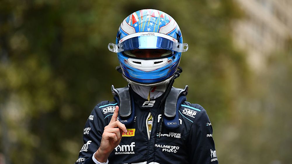 Crawford is set to start from pole in Sundays Feature Race