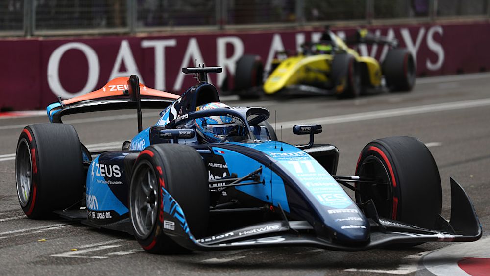 Crawford made his way forward from P10 to fourth in the Baku Sprint Race