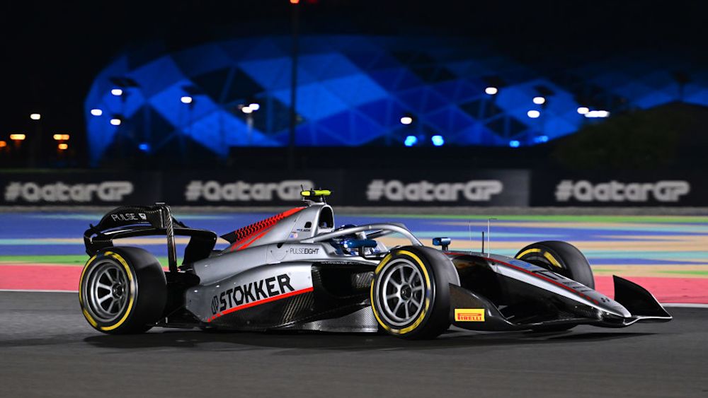 Aron dominated to take pole under the lights in Qatar