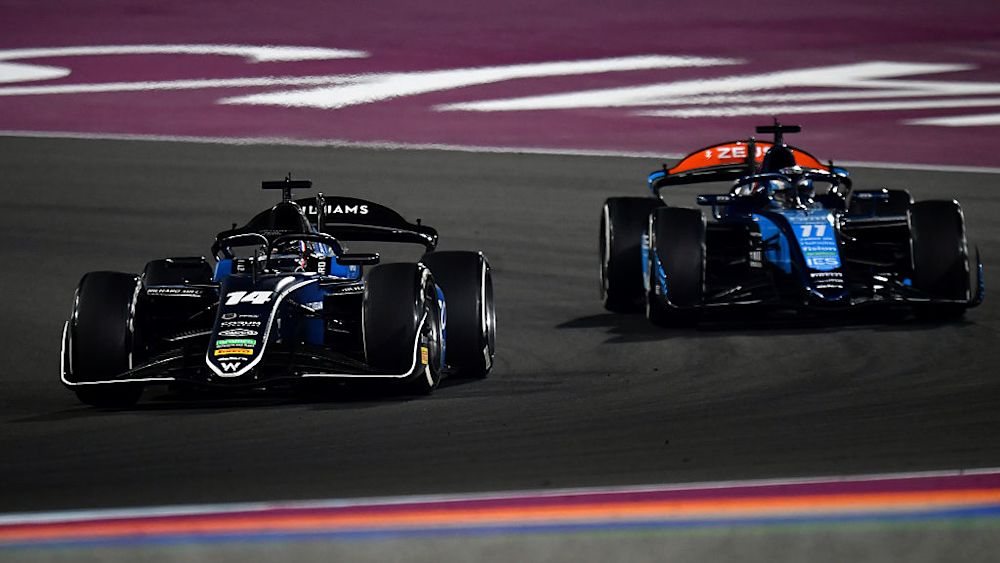 Crawford was right on the back of Martins in the early stages of the race