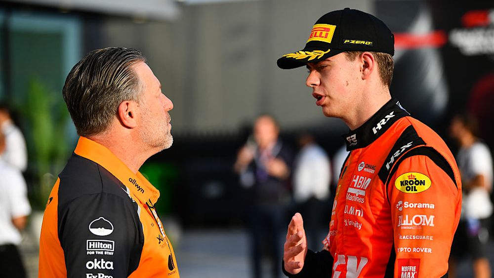 Verschoor reflected on a conversation with Zak Brown in Jeddah that started his signing to McLaren