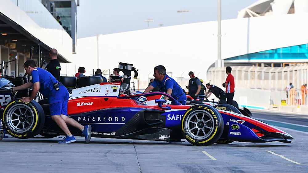 TRIDENT were hard at work improving their car at post-season testing in Abu Dhabi 
