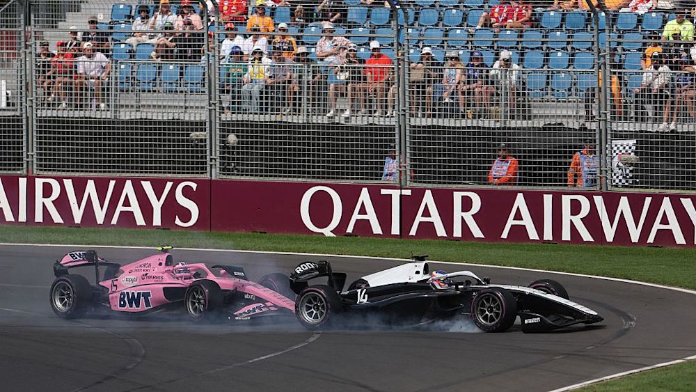 Contact between the two Rodin drivers handed the lead to Tsolov early on