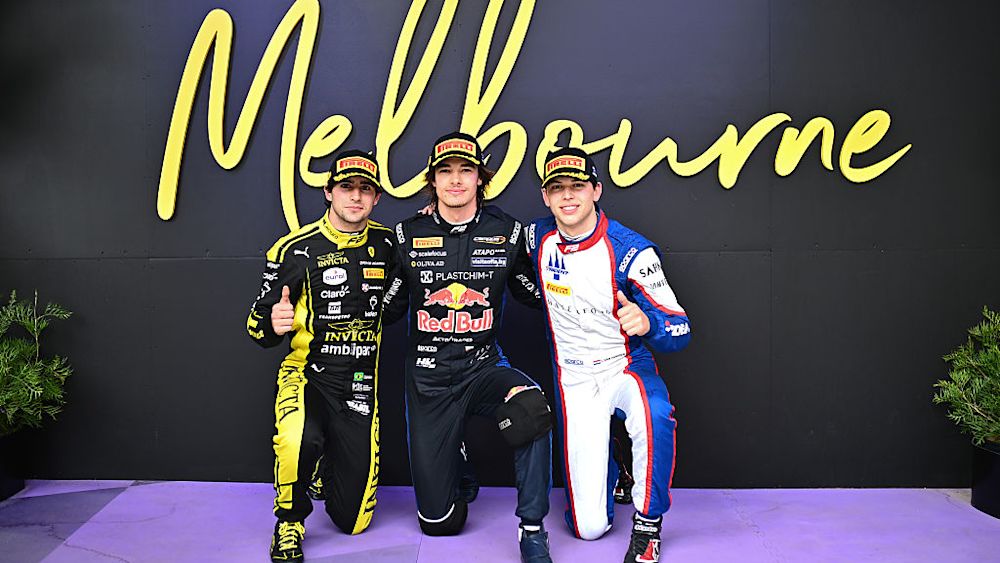 Câmara L and Van Hoepen R achieved their first F2 podiums in the Melbourne Feature Race