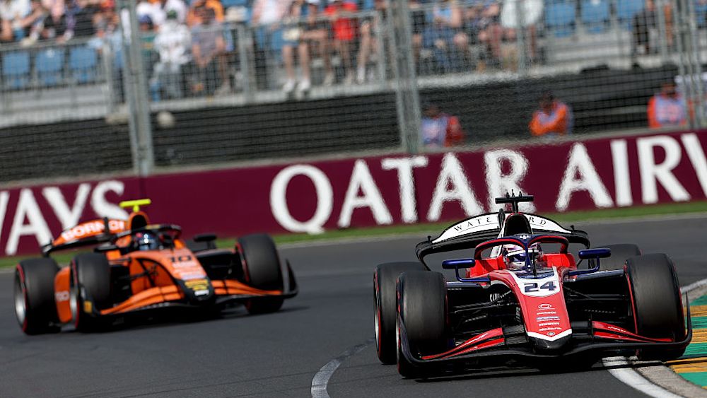Van Hoepen achieved his maiden podium in F2 in the Melbourne Feature Race