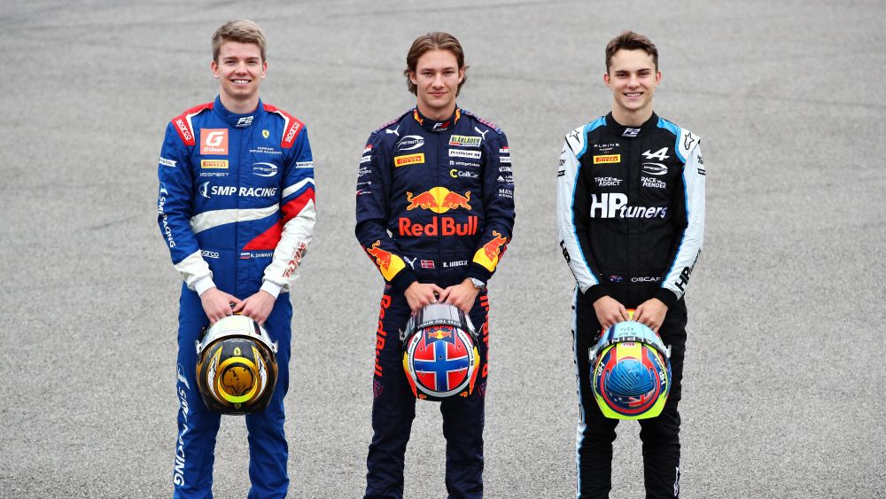 Hauger C became the third F3 champion joining 2019 champ Shwartzman L and 2020 winner Piastri R