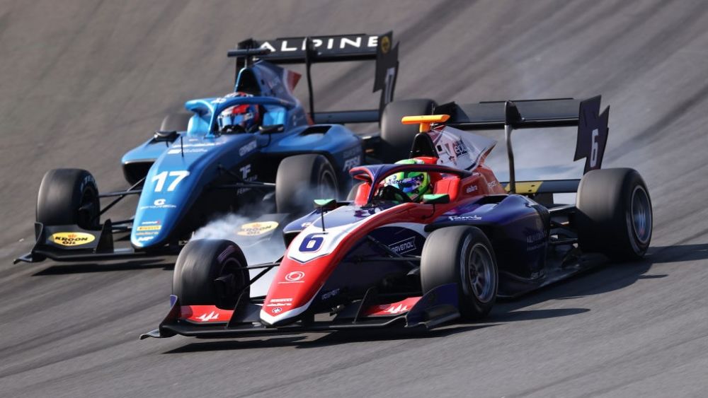 Martins collided with Schumacher late on in the race